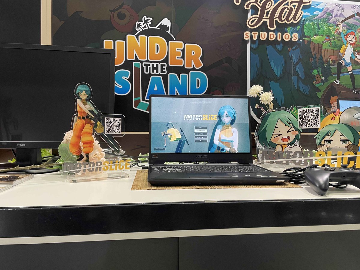 MotorSlice is at TGS, with a slightly different demo from Steam! If you are in Japan, go say hi (no I'm not there, no face reveal yet 😭👌)