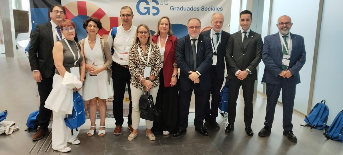 👥 El Colegio de Graduados Sociales de Jaén, encabezado por su presidente José Luis Rodríguez Morillas, está representado en Córdoba en la Asamblea Nacional de Miembros de Juntas de Gobierno y I Congreso Internacional de Derecho del Trabajo que se celebran hoy y mañana.