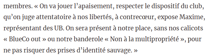 Respecter le silence de certains , 
c'est aussi comprendre le pas en avant envers le club  des associations !!!