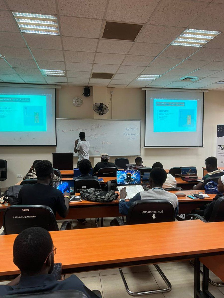 kwekutech's tweet image. 🚨 Live from the University of Ghana Business School!
Day 1 of #PyConGhana2025 is officially underway 🎉
Learning has kicked off, networks are forming, and collaborations are already taking shape like never before.
We’re on the ground to capture every moment — stay tuned for…