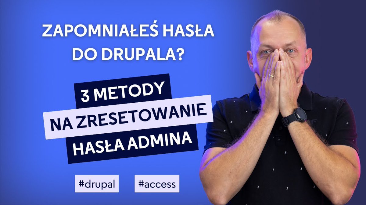 now_drupal's tweet photo. 🟣 Zapomniałeś hasła do #Drupal? To już żaden problem!

Poznaj 3 sposoby na odzyskanie dostępu:
1️⃣ formularz resetu hasła,
2️⃣ phpMyAdmin (baza danych),
3️⃣ Drush i proste komendy.

🎥 Obejrzyj odcinek: https://t.co/mvqh9uCkcz

#NowoczesnyDrupal #ResetHasła #DrupalAdmin https://t.co/SqKZpOXaun