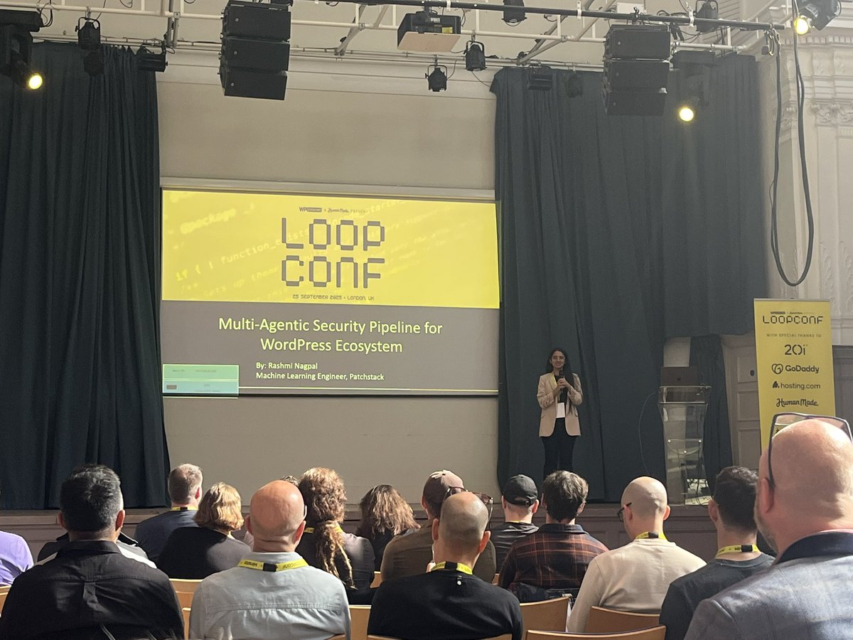 ejntaylor's tweet image. And now our very own patchy @iamrashminagpal talking about multi-agentic workflows we use at @patchstackapp