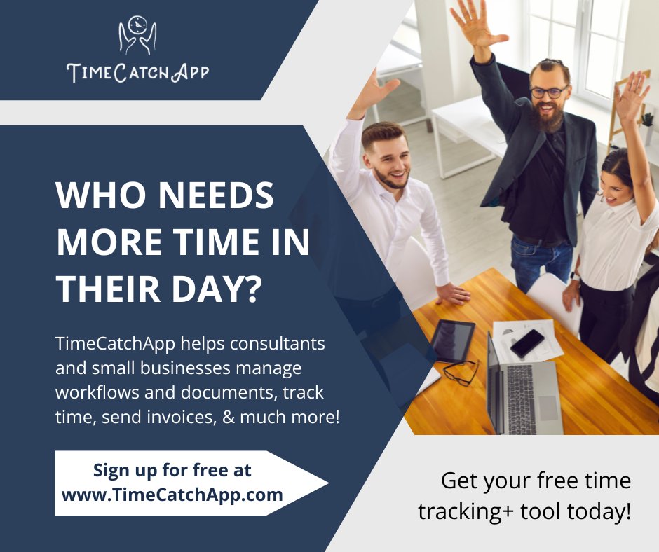 TimeCatchEasy's tweet image. 👥 Are you a consultant? Or do you have a small team? If yes, then you should try TimeCatchApp for free today! 📊

#TimeCatchApp #Management #Time #Organization #StayOnTask #Consultant #SMB #Success #Productivity #BusinessTools #ProductivityTools #ProjectManagement #TimeManage