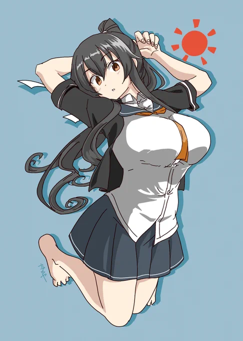 ニパさん()主催の矢矧合同に描かせていただきました矢矧お嬢です。