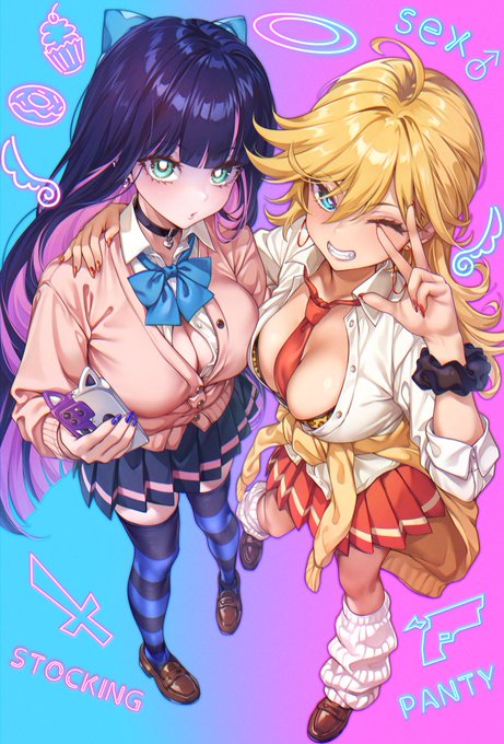 天使がギャルになったら💜👼💛
#Newパンスト #NewPSG #PantyAndStocking 