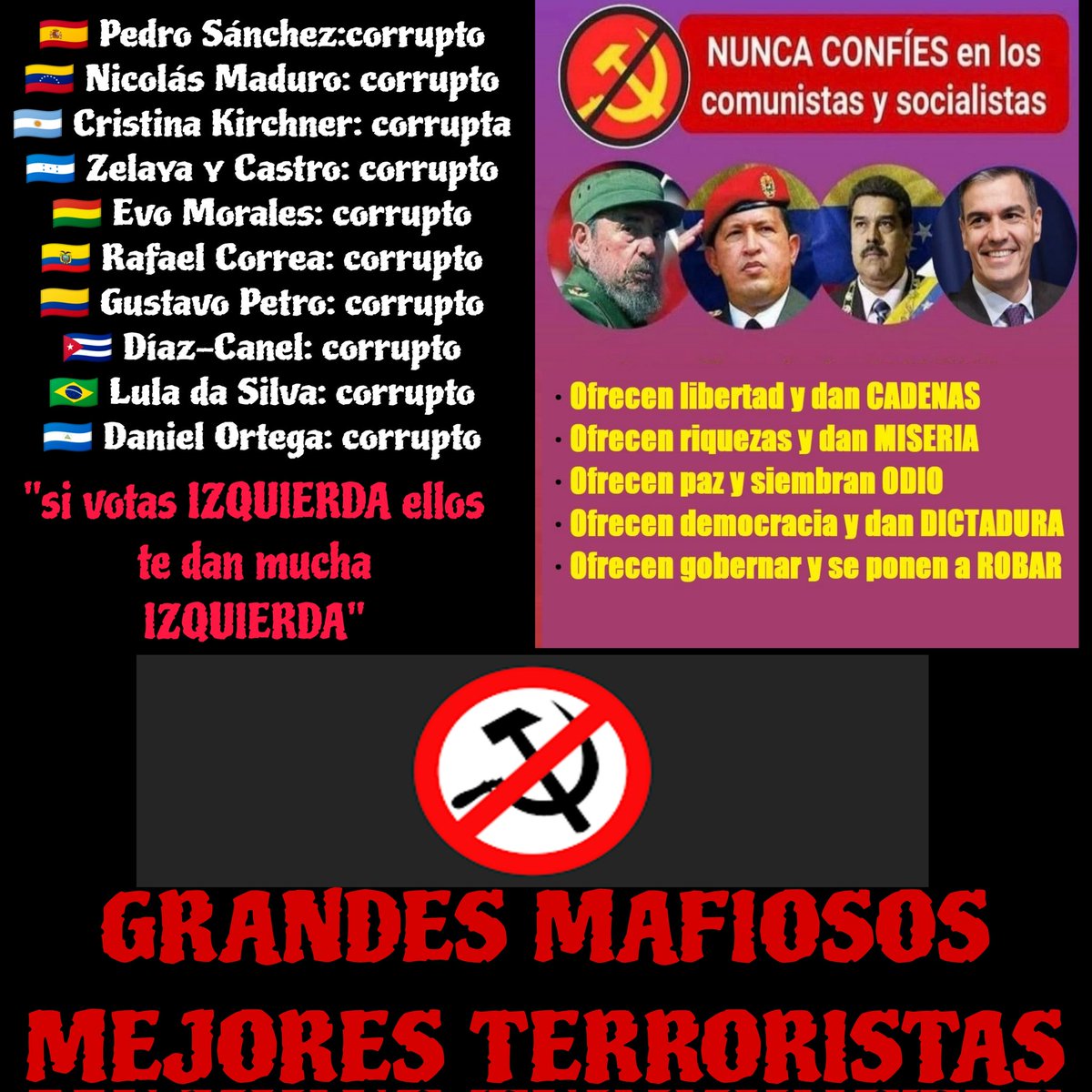 LOS PROFETAS Y APOSTOLES DEL MAL DOMINAN Y DIRIGEN ESTE MUNDO CAOTICO Y NO ES BROMA ES UNA REALIDAD MUY PELIGROSA ...