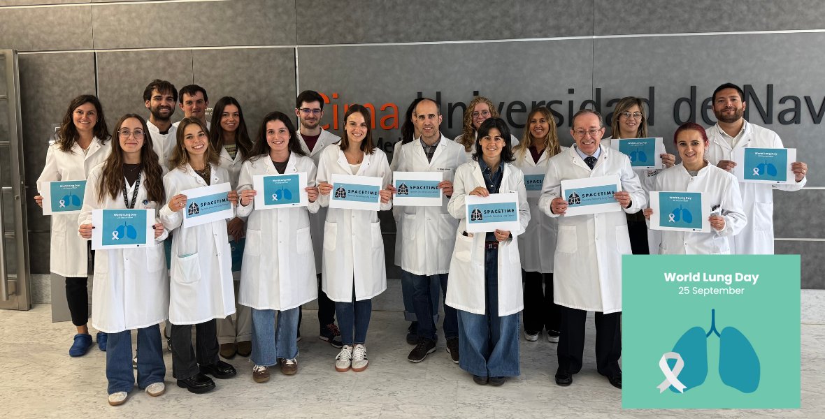 CIMA_unav's tweet image. 🫁 On #WorldLungDay 2025, we shine a light on the #SPACETIME and #SOLACE projects, which aim to strengthen lung cancer screening across Europe.