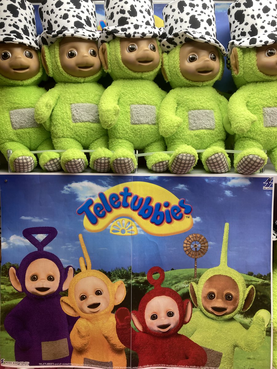 テレタビーズ　BIGぬいぐるみ　ディプシー　タグ付き テレタビーズ BIGぬいぐるみ（ディプシーとお気に入りの帽子
