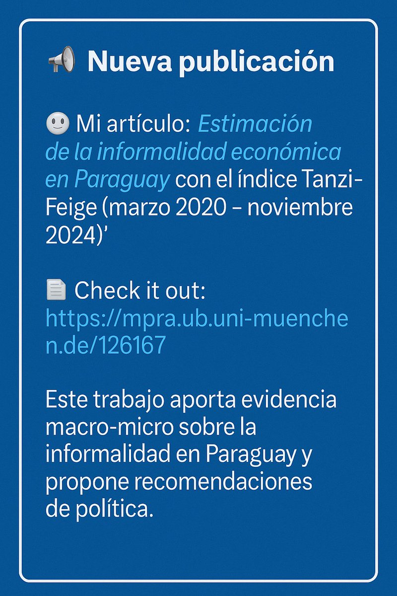 rogerarmoapy's tweet photo. Tal vez les interese: un indice para medir la informalidad en forma mensual https://t.co/X0xsRUVHK3 https://t.co/Bw6gMjqktx