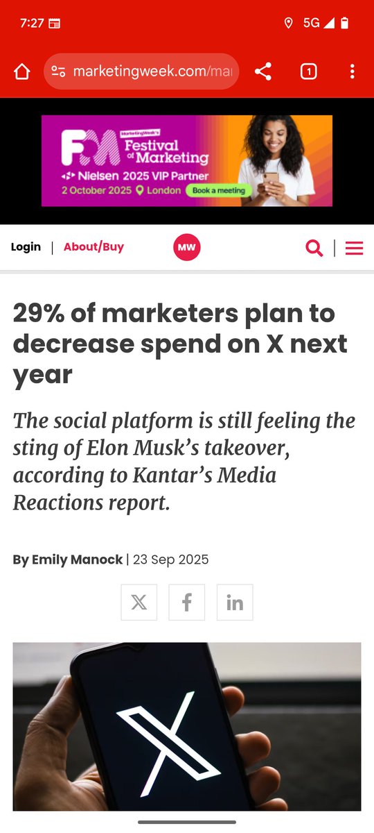 It seems that telling advertisers to go fuck themselves while turning the platform into a hangout for Nazis and incels wasn't great for business.