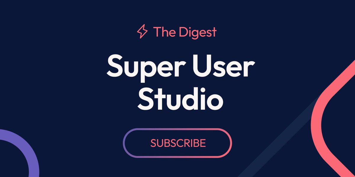 Ready to stay ahead of the game when it comes to digital product, design, and innovation?

Join the Super User Studio Digest and be the first to know!

Subscribe on LinkedIn bit.ly/4lsuTtF

#design #ux #innovation