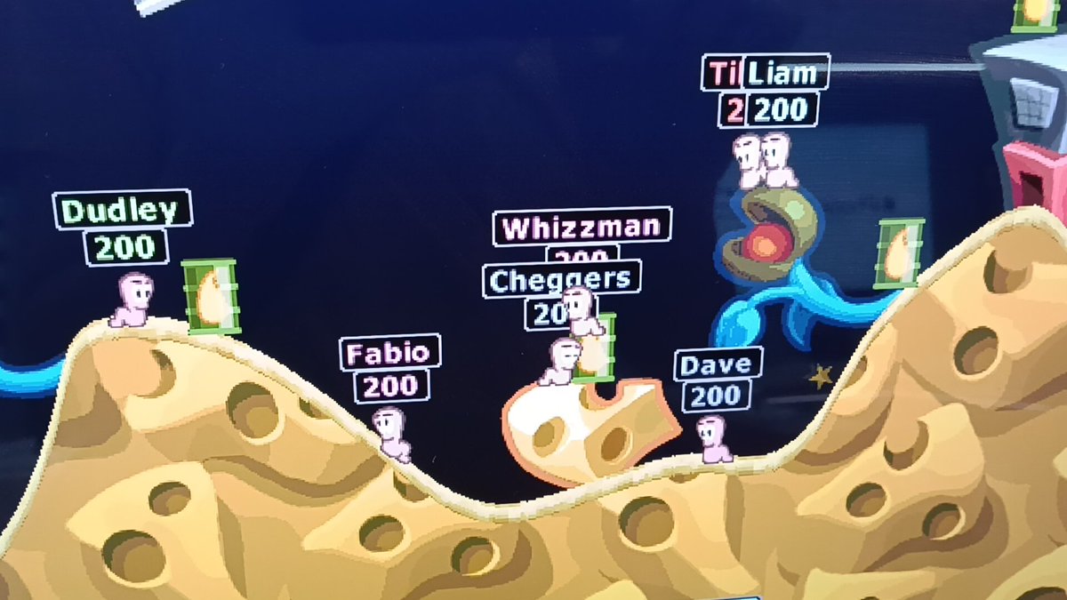 Path_Light99's tweet image. Worms 2 gameplay