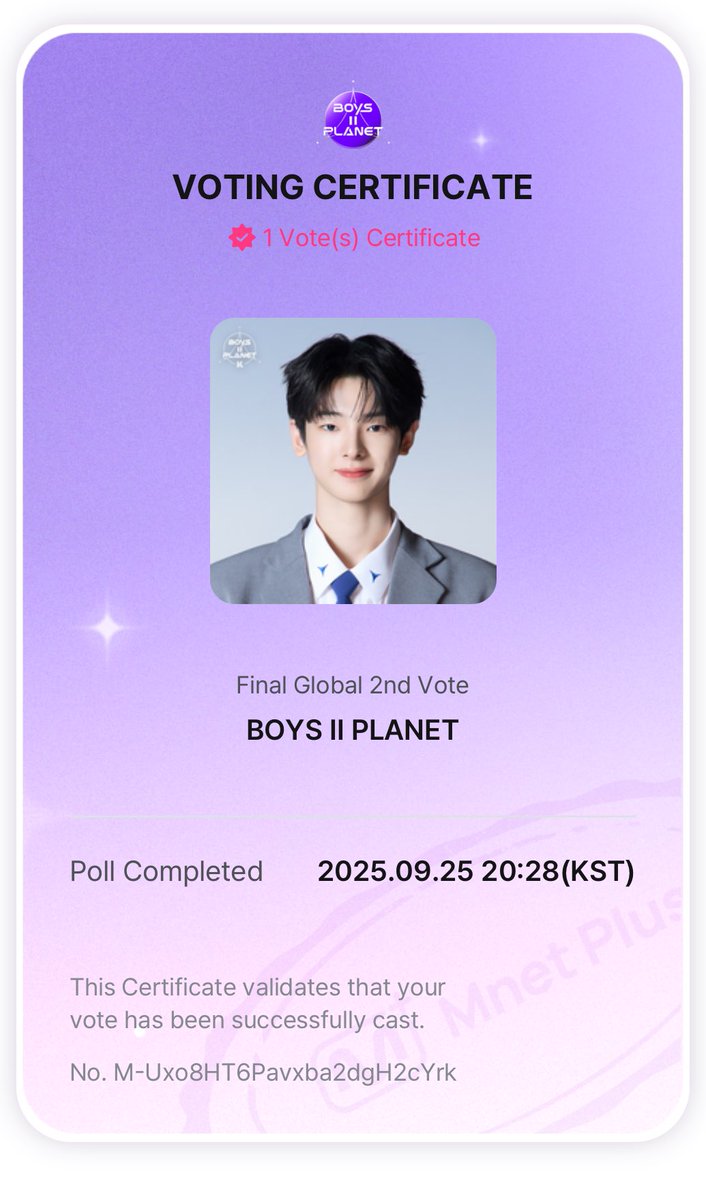 finally voted 😭 let’s debut tonight woojin…