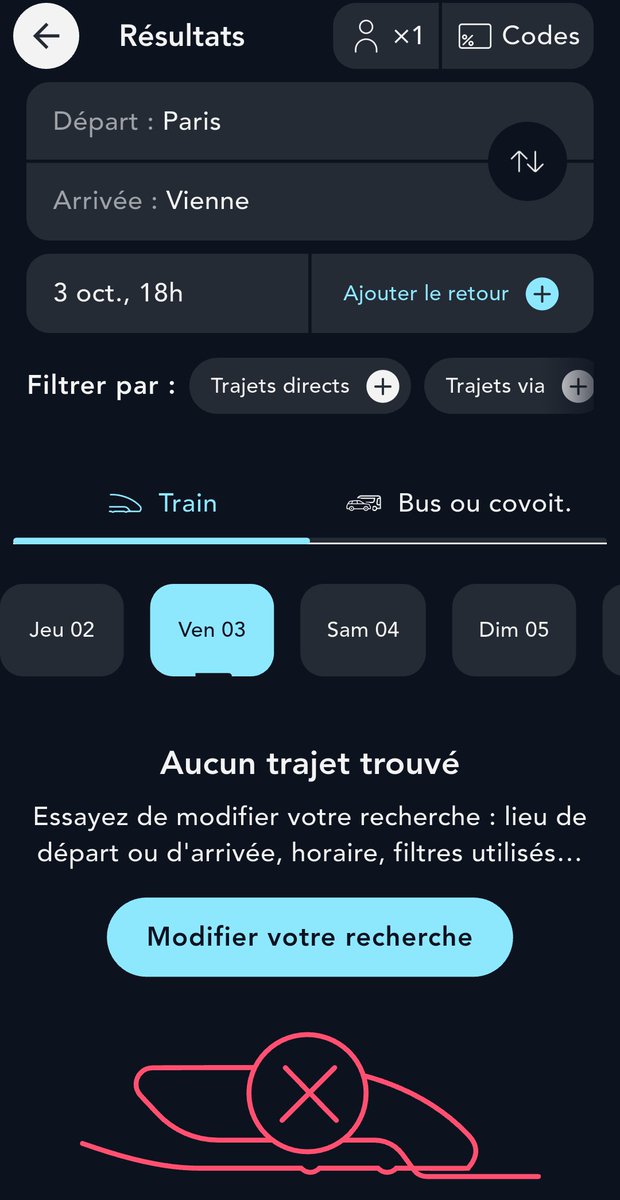 SBBTrainDriver's tweet image. Je me rends compte que la SNCF ne vend même pas de billets pour les trains de nuit Paris - Vienne/Berlin ?????

Mais c&apos;est du sabotage à ce niveau-là c&apos;est ouuuuuf