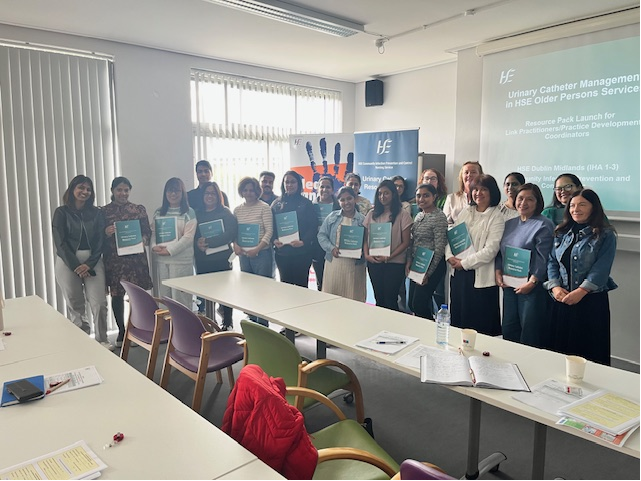 HSEDubMidlands's tweet image. HSE Dublin Midlands IPC Team &amp;amp; Senior Antimicrobial Pharmacist deliver training on the new National Urinary Catheter Resource Pack to promote #BestPractice in catheter care for residents in HSE RCFs.