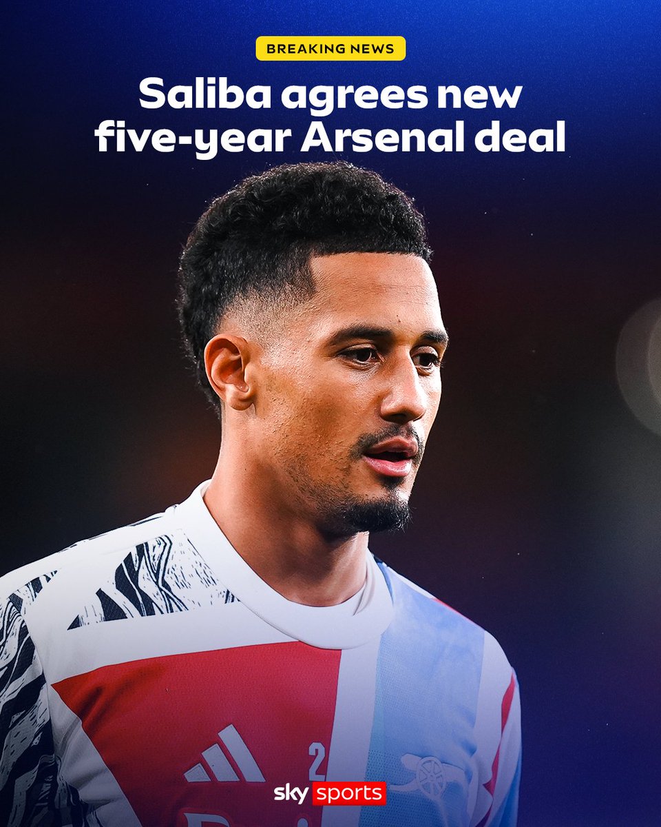 William Saliba has agreed a new five-year deal at Arsenal 🔒🔴