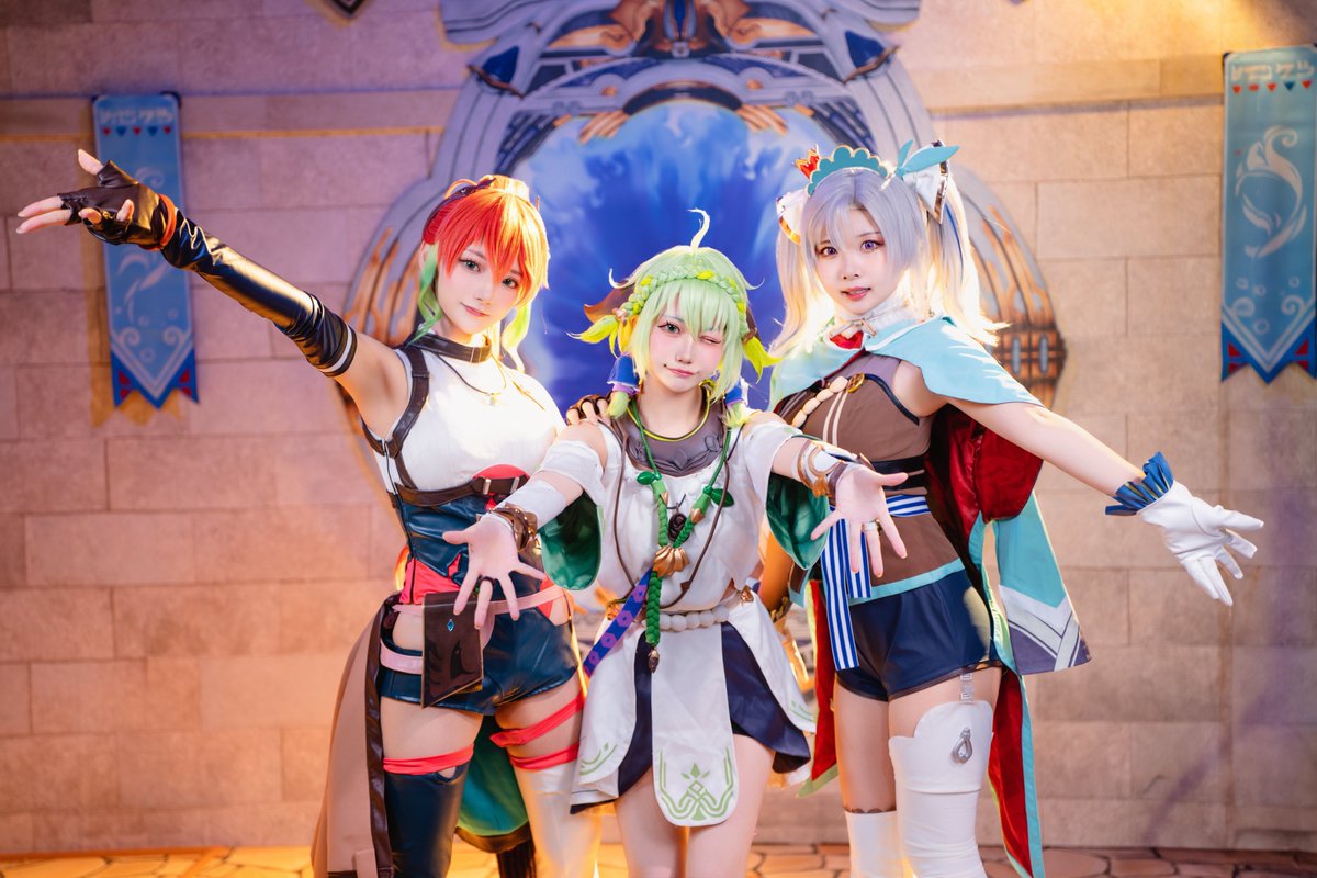 BPSR_JP's tweet image. #TGS2025 初日を一緒に盛り上げて下さったコスプレイヤーの皆さんです✨

明日以降も #スターレゾナンス  ブースで皆様のご来場をお待ちしております。
それぞれ登場時間が異なるため、ぜひチェックしてみてください❗️❗️ #スタレゾ #東京ゲームショウ2025