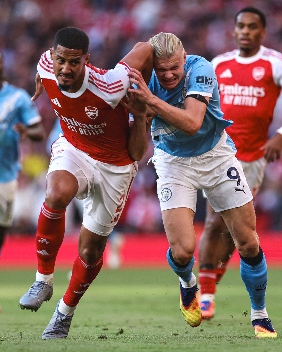 Saliba 🆚 Haaland 🍿