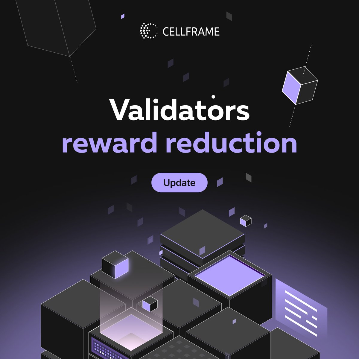 cellframenet's tweet image. 📌 Important Information.

The Cellframe team is currently taking a number of measures to strengthen the CELL token&apos;s value and reduce inflation. There are various mechanisms and strategies suitable for these purposes, but the primary option is to cut the emission of reward…