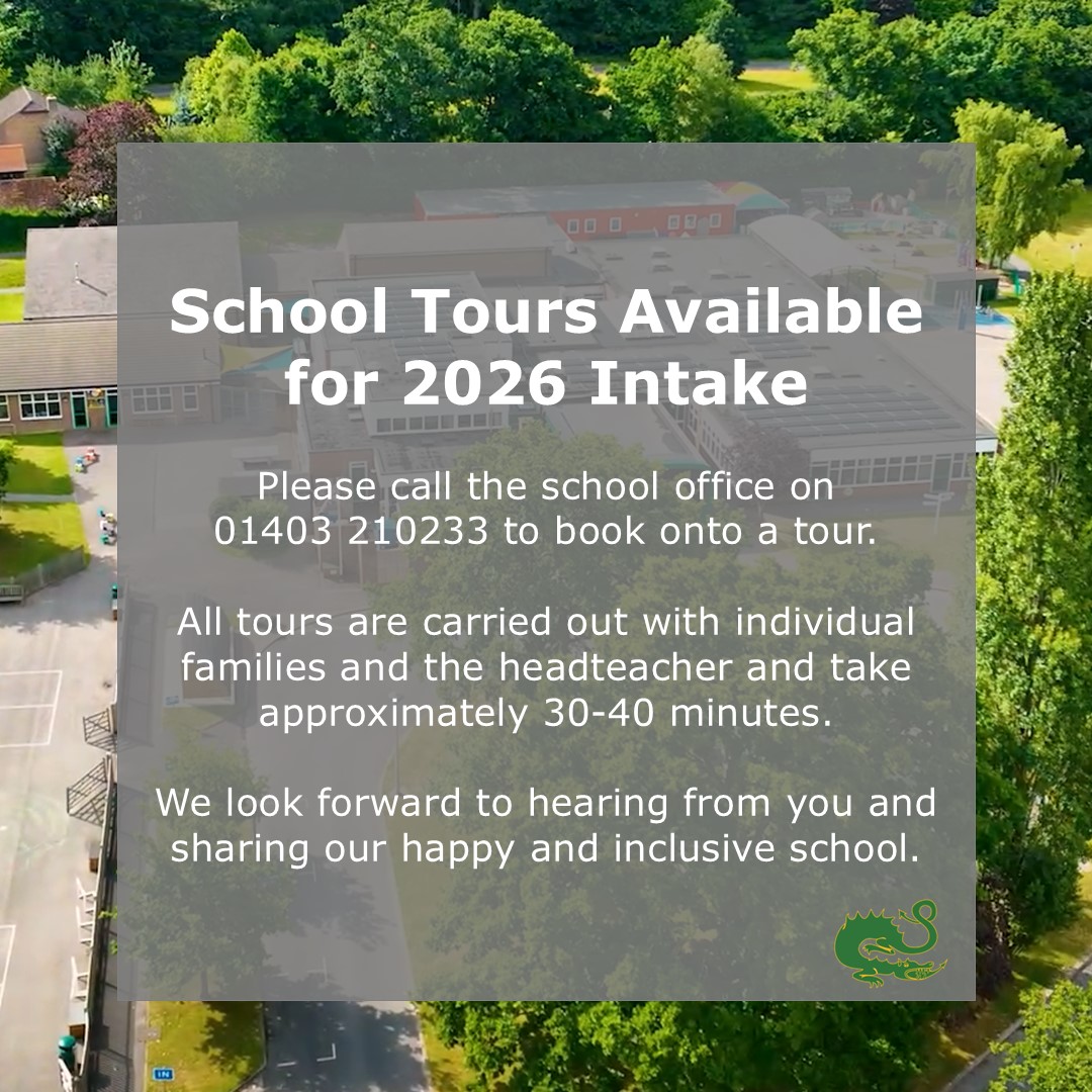 School Tours Available for 2026 Intake

Please call the school office on 01403 210233 to book onto a tour.

Visit our website to see more about our school

leechpoolprimaryschool.co.uk