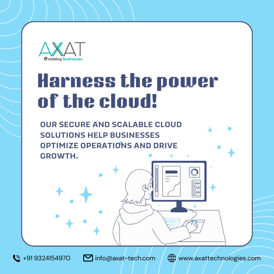 axattech's tweet image. Harness the power of the cloud! ☁️ Our secure and scalable cloud solutions help businesses optimize operations and drive growth. Check out our cloud solutions services today.
#CloudSolutions #CloudComputing #ITServices #DigitalInnovation
axattechnologies.com/cloud-solutions