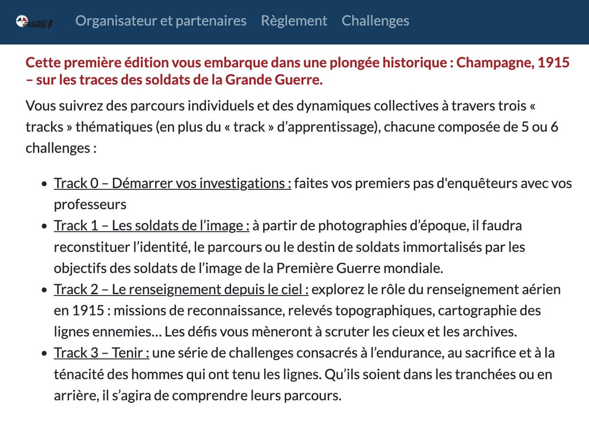 L’OSINTEUR 🇫🇷 (@steven_dfs) on Twitter photo 🇫🇷 Le <a href="/Gouv_mili_Paris/">Gouverneur militaire de Paris (GMP)</a> lance son premier challenge #CTF avec l’@AEGE !
Ouvert à tous, ce défi vous plonge au cœur de la Grande Guerre à travers des archives, cartes et récits.
Une aventure inédite mêlant #OSINT, mémoire et culture de défense. 🇫🇷 Le <a href="/Gouv_mili_Paris/">Gouverneur militaire de Paris (GMP)</a> lance son premier challenge #CTF avec l’@AEGE !
Ouvert à tous, ce défi vous plonge au cœur de la Grande Guerre à travers des archives, cartes et récits.
Une aventure inédite mêlant #OSINT, mémoire et culture de défense.