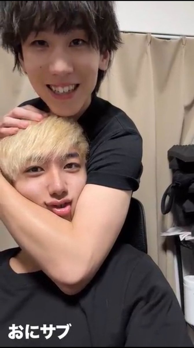 今日も今日とて推しが尊すぎてﾊﾅﾁﾞ🥹
みっちゃんムニッてなってるの可愛すぎる！！！きょーたくんもこの笑顔💖💖
 #おにラブ #おにサブ