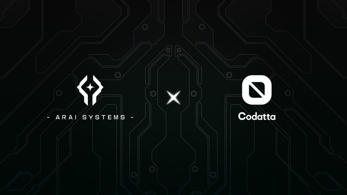 ARAI (@arai_systems) on Twitter photo Excited to announce our partnership with <a href="/codatta_io/">Codatta ✈️ KBW 🇰🇷</a>!
Together, we’re bringing AI-native agents × human-powered knowledge to life:
• ARAI: Agentic AI systems powering onchain interactions & gaming
• Codatta: AI’s Knowledge Layer, where human insights become on-chain assets Excited to announce our partnership with <a href="/codatta_io/">Codatta ✈️ KBW 🇰🇷</a>!
Together, we’re bringing AI-native agents × human-powered knowledge to life:
• ARAI: Agentic AI systems powering onchain interactions & gaming
• Codatta: AI’s Knowledge Layer, where human insights become on-chain assets