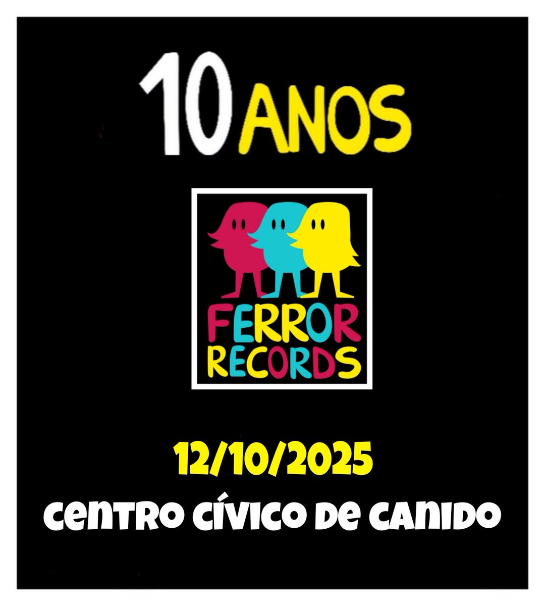 O vindeiro 12 de Outubro celebramos no Centro Cívico de Canido o noso 10° Aniversario... Proximamente máis información.

<a href="/FerrorRecords/">Ferror Records</a>