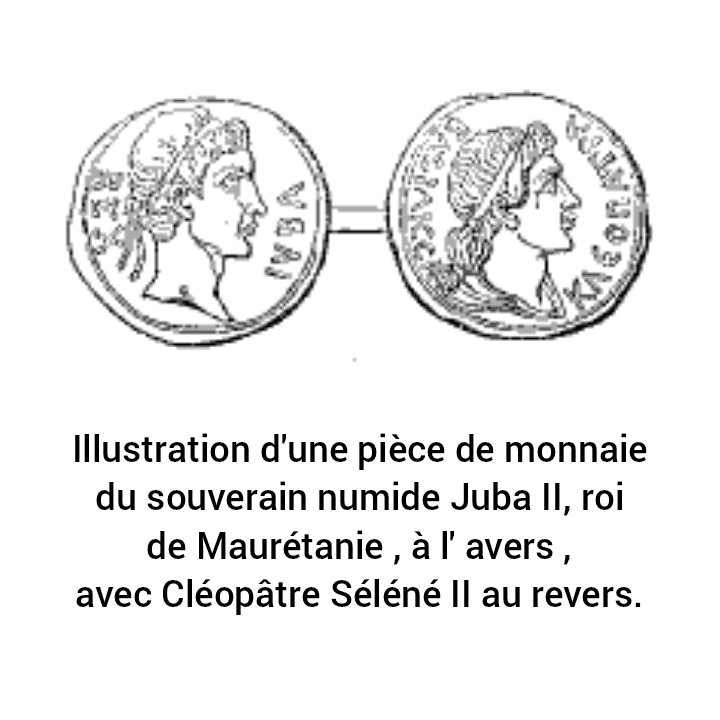 Bilelaraibia24's tweet image. 📸| Illustration of a coin of the #Numidian ruler #Juba_II, king of #Mauretania, on the obverse, with #Cleopatra_Selene II on the reverse.

📸| Illustration d&apos;une pièce de monnaie du souverain numide #Juba_II, roi de #Maurétanie , à l&apos; avers , avec #Cléopâtre_Séléné II au revers.