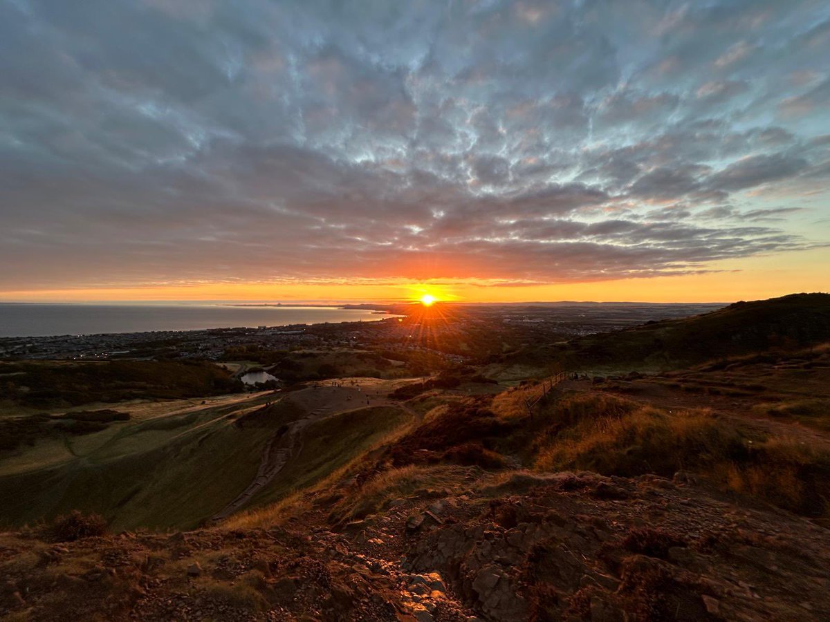 Sunrise at Arthur’s Seat, Edinburgh.