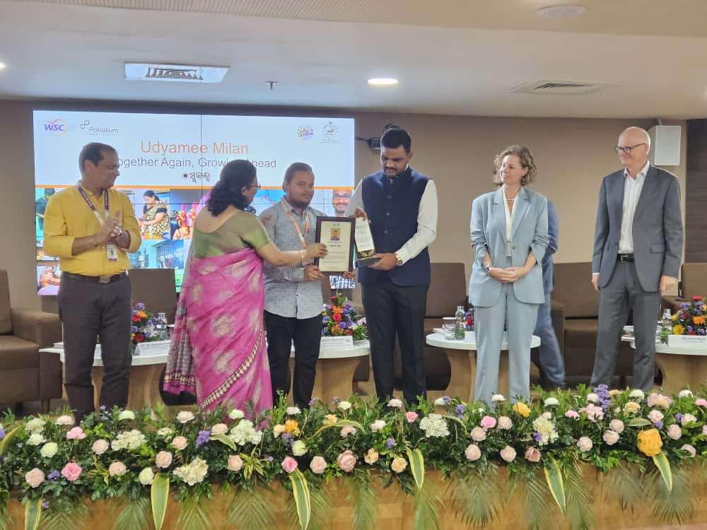dsdeonayagarh's tweet photo. @dsdeonayagarh is delighted to share that our NANO Unicorn beneficiary, Mr. Mithun Sahoo, shared his success story with Hon'ble Minister Shri @SampadSwainBJP &amp; other dignitaries at @WorldSkillCentr Bhubaneswar.
@skilled_odisha @SDTEOdisha 
@TataSTRIVE 
#nanounicorn #nayagarh https://t.co/4Q5hSrfjvw