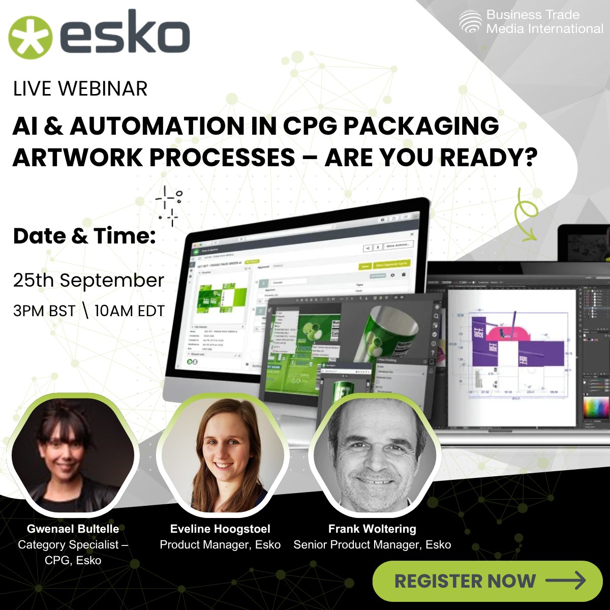 BTMI_Webinars's tweet image. 🛠️ No enterprise overhaul needed!
Join us TODAY to learn how CPG teams can embed AI & automation into their existing workflows.
💬 With practical tips and real tools you can use.
Sign up now → bit.ly/3Jc9Q0U
#Packaging #SmartPackaging #RegTech #DigitalPackaging