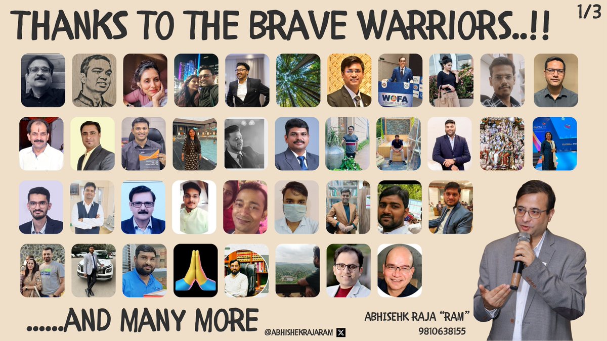 Abhishek Raja "Ram" tweet media