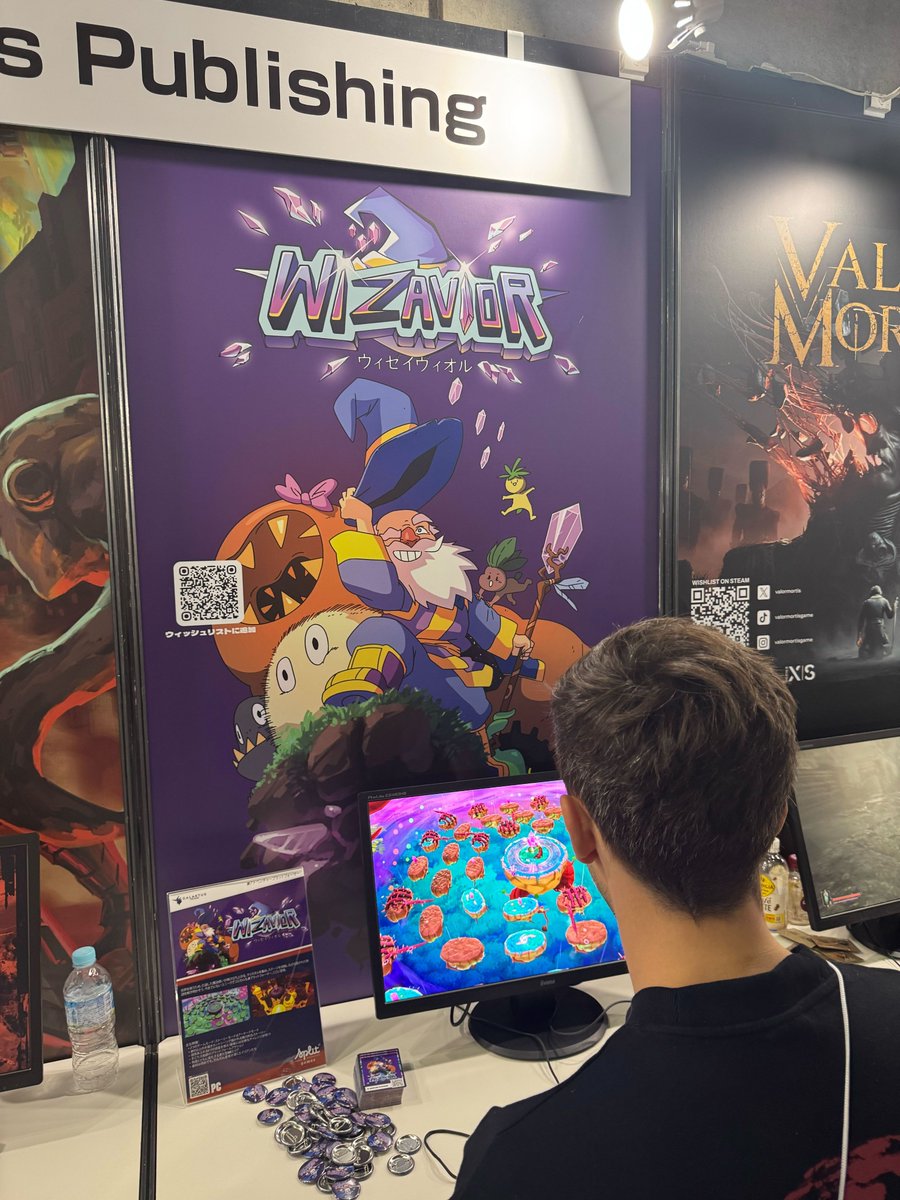 wizavior's tweet image. 🚨 Wizavior at #TokyoGameShow2025 (@tokyo_game_show)  with @galaktus_pub!
Visit us at @GalaktusBooth, stand 11-E81 🏰
Try your skills in our platformer and hit the highest score you can! 🎮⭐
#TGS2025 #TokyoGameShow #IndieGame #Gaming