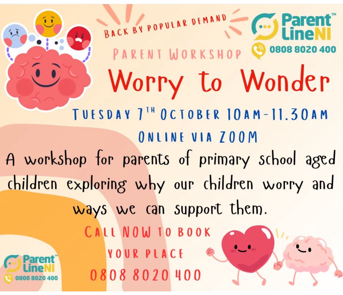 Please see details of a workshop being run by parent line NI.