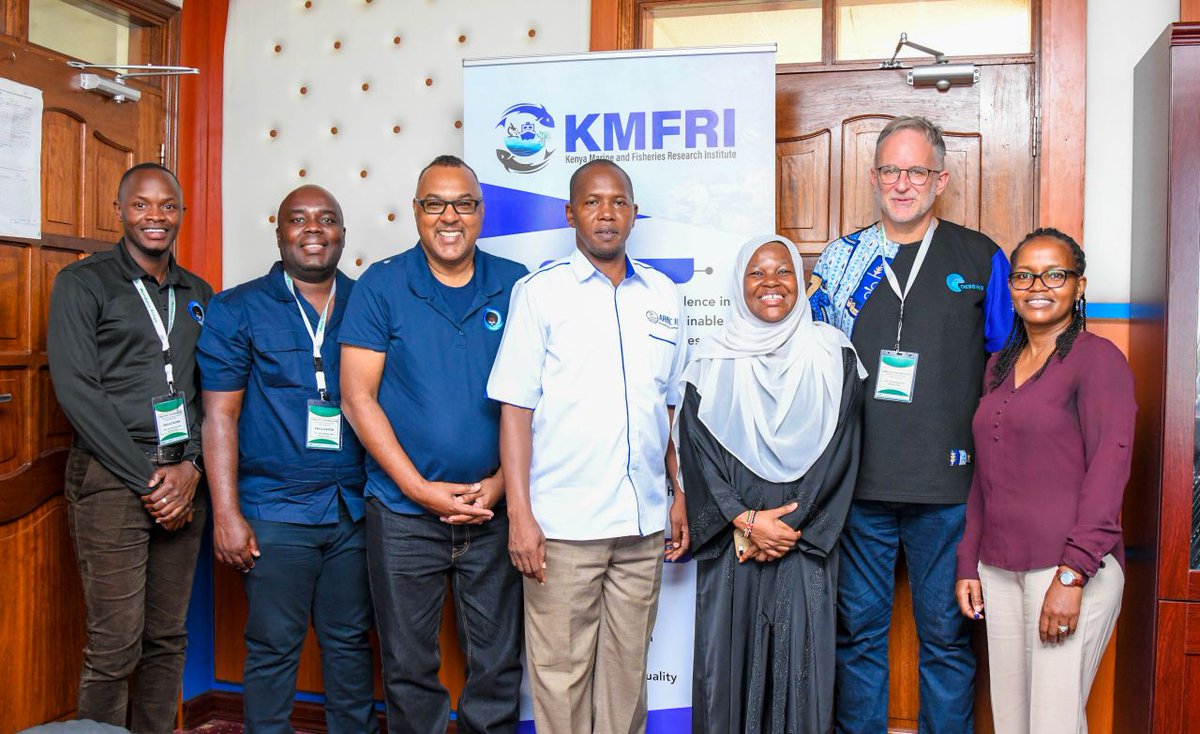 KmfriResearch's tweet photo. 🌊🌊 𝐒𝐭𝐫𝐞𝐧𝐠𝐭𝐡𝐞𝐧𝐢𝐧𝐠 𝐂𝐨𝐥𝐥𝐚𝐛𝐨𝐫𝐚𝐭𝐢𝐨𝐧 𝐟𝐨𝐫 𝐎𝐜𝐞𝐚𝐧 𝐒𝐜𝐢𝐞𝐧𝐜𝐞 𝐂𝐚𝐩𝐚𝐜𝐢𝐭𝐲 🌊 

Today, the KMFRI Director General, Dr Paul Orina, EGS, hosted a team from the Coastal Ocean Environment School, Western Indian Ocean (COES-WIO), who paid a courtesy visit to his office. The discussions centred on forging stronger collaboration, with a focus on enhancing the KMFRI Graduate School, that is currently partnering with the @Technical University of Mombasa - TUM   - TUM .

By working closely with universities both local and international, the Graduate School is better positioned to secure both national and international partnerships, opening doors for expanded training and research opportunities.

This visit comes on the sidelines of the 1st COES-WIO Summer School running from the 21–27 Sept 2025, co-hosted by TUM, @Pwani University  and KMFRI. This pioneering program, is an initiative of the University of Michigan, and has brought together early career ocean professionals, postgraduates, and undergraduates from across the Western Indian Ocean region and beyond.

Through training tracks in small-scale fisheries, mariculture, climate change, oceanography, marine pollution, and data science, the program is building the next generation of ocean leaders. 🌍🌊

KMFRI looks forward to continued collaboration with COES-WIO and other partners to advance ocean science, innovation, and capacity building in the region.
#OceanScience, #KmfriResearch, #EnhancingCapacity,