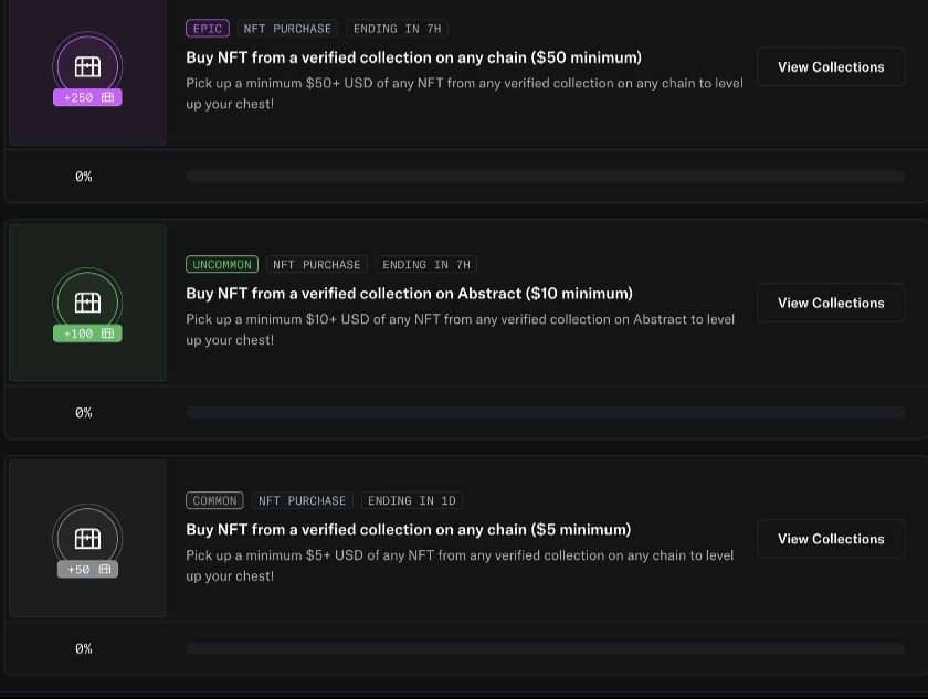 defimaestro90's tweet photo. Did this today: 

I interacted with @AbstractChain chain and completed @opensea  voyages. 

⚡️I bridged about $300 $ETH from base chain to Abstract Chain AGI wallet via the Abstract native bridge here: https://t.co/QcXOc2hBof

⚡️Proceeded to: https://t.co/tF7jDk2lUT then I purchased a 50$ NFT to be able to unlock the available chests at once. (Ends in 7 hours)
 
⚡️I bought a pengztracted NFT on Abstract worth 62$ and holding it lets me earn additional weekly XPs from abstract while completing the tasks on Opensea.

⚡️Performed some swap transactions on the Abstract portal too.

swapped some $ETH to $PENGU on Abstract 

that's all.

 ggs