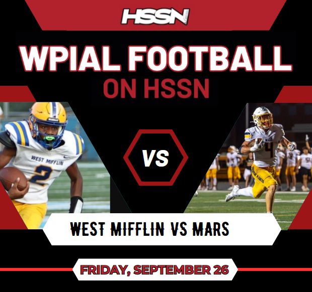🚨 WPIAL FOOTBALL 🚨
West Mifflin vs Mars
📺 bit.ly/4mnlu7c
📅 Friday,September 26
⏰ @ 7p.
📍 Mars Area Senior High School

<a href="/MarsHSFootball/">Mars Area HS Football (PA)</a> <a href="/MASDFP/">Mars Area Athletic Department</a> <a href="/WestMifflinArea/">West Mifflin Area SD</a> <a href="/WMAHSTitans_FB/">West Mifflin Area High School Football</a> <a href="/morrionbellamy8/">Morrion “buzz” bellamy jr</a> <a href="/CoachTish90/">Randy Teyssier</a> 
<a href="/WillDunaway10/">Will Dunaway</a> <a href="/Ethan_Kresinski/">Ethan Kresinski</a> <a href="/MarsAreaSD/">Mars Area SD</a> <a href="/CoachKasper/">Coach Eric Kasperowicz</a>