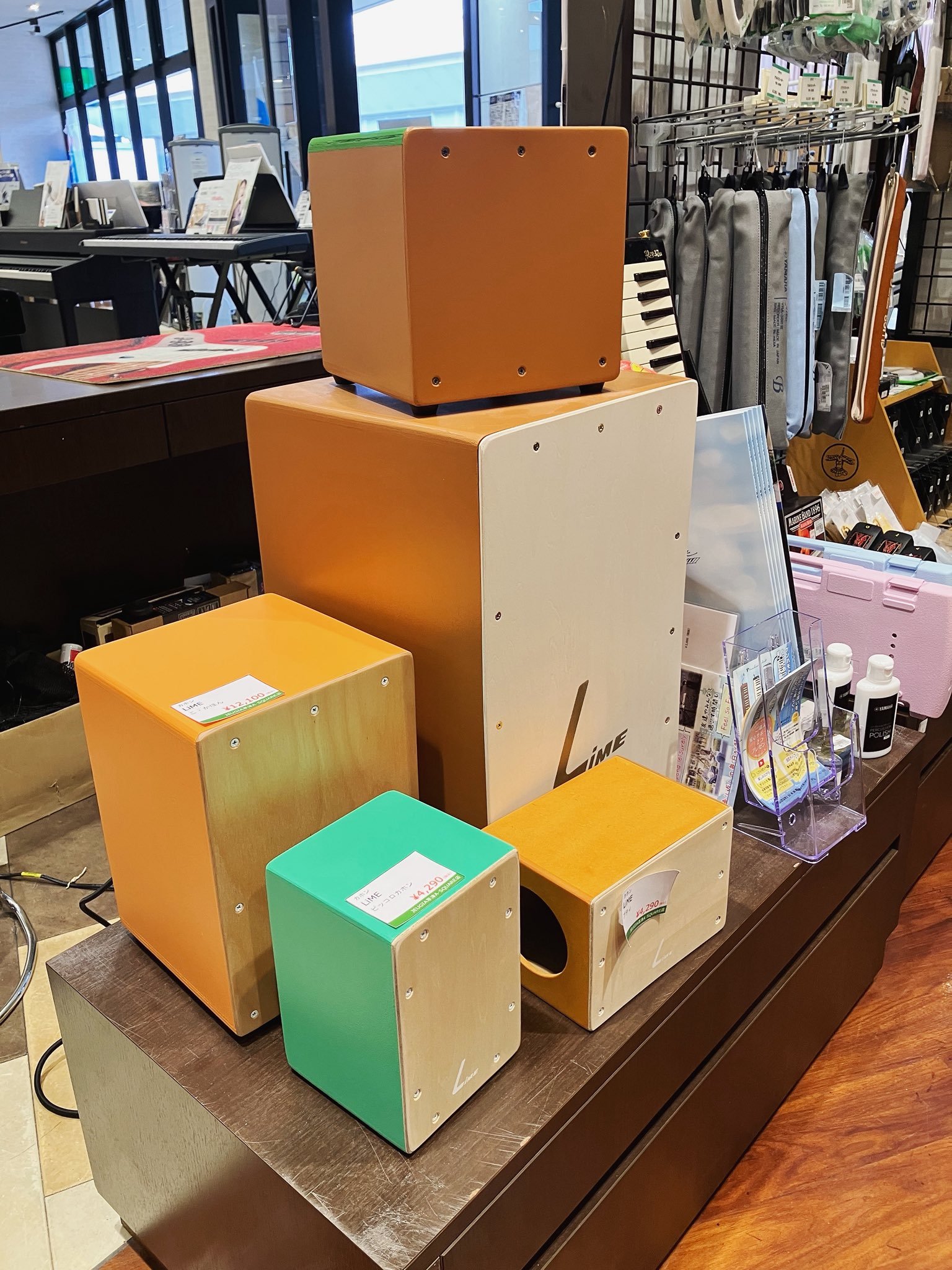 カホン　LIME LiME Cajon スナップ カホン [Blue walnut / walnut] 【現物写真