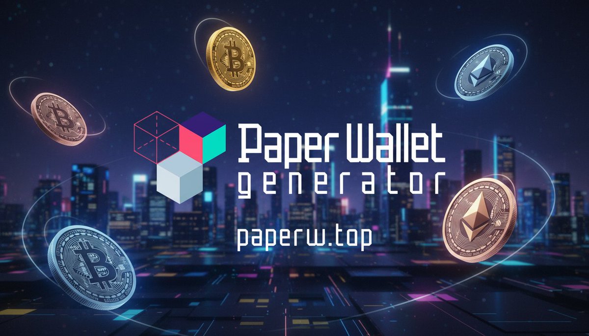 Offline #OpenSource Client-Side Wallet Generator 
Website➡️paperw.top 
FAQ ➡️ paperw.top/faq
Web demo ➡️ online.paperw.top 

#paperwallet #coldstorage #Crypto #cryptos #security #cryptocommunity #cryptomarket #altcoin #Cryptocurrency #bitcoin #Ethereum