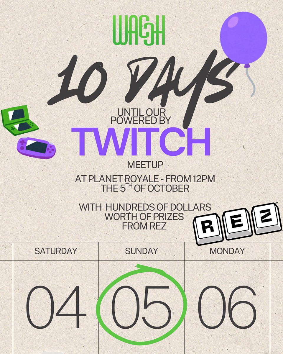 WACCH (@wacchnow) on Twitter photo And just like that there’s only 10 DAYS until our Powered by Twitch meetup!! We will have some prizes available for our attendees, as well as Twitch goodies. The lovely people at <a href="/DrinkRez/">DrinkREZ</a> have offered up some goodies worth hundreds of dollars so make sure to RSVP 💚💜 And just like that there’s only 10 DAYS until our Powered by Twitch meetup!! We will have some prizes available for our attendees, as well as Twitch goodies. The lovely people at <a href="/DrinkRez/">DrinkREZ</a> have offered up some goodies worth hundreds of dollars so make sure to RSVP 💚💜