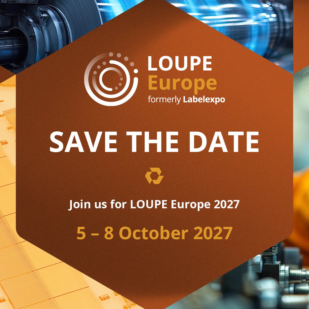 Labelexpo's tweet photo. Save the date!
The countdown to #LOUPEEurope2027 officially begins. 

 @LOUPEGlobal 
#LabelexpoEurope  #LabelexpoNews #PackagePrinting #Labels https://t.co/za4sdbffJi