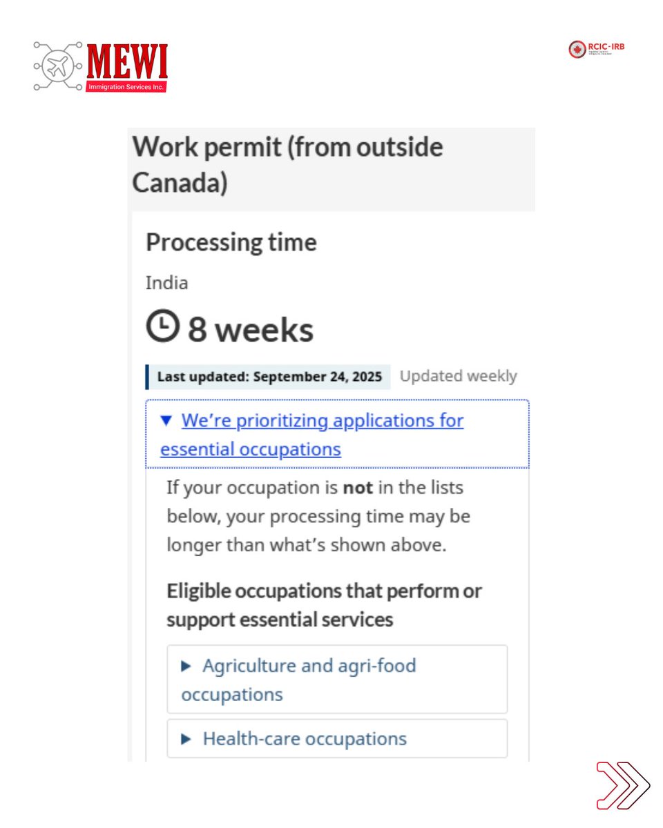 canadavisatoday's tweet image. Processing times update as of Sept. 24, 2025 — check where your application stands! ⏳📄

For your immigration queries, contact us at:
For your Immigration related queries,
🇨🇦 +1 780 710 9635
🇮🇳 +91 76965 24687

#Canada #Immigrationbacklog
