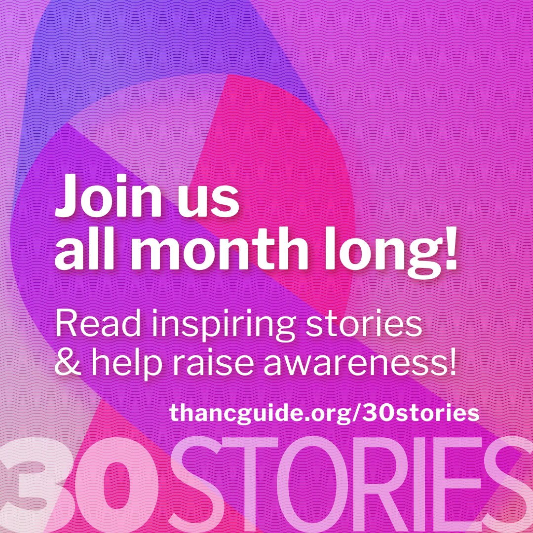 thancfoundation's tweet image. 📖 30 days. 30 voices. 30 ways to feel less alone. Celebrate Thyroid Cancer Awareness Month with us by following 30 Stories in 30 Days 👉 is.gd/WtCUPx?utm_cam… #30Stories #TCAM