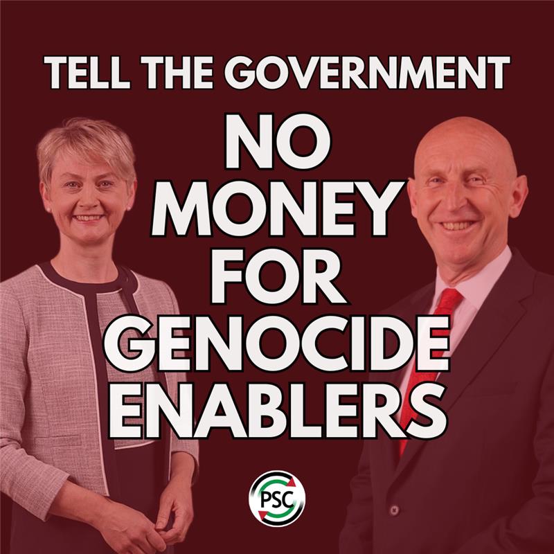🚨 Tell the government: no money for genocide enablers

<a href="/DefenceHQ/">Ministry of Defence 🇬🇧</a> plans to award a £2.5billion military contract to Elbit Systems UK or Raytheon UK. Both supply weapons used in Israel's genocide against Palestinians.

Demand the govt cancel this sale: palestinecampaign.eaction.org.uk/army-training-…