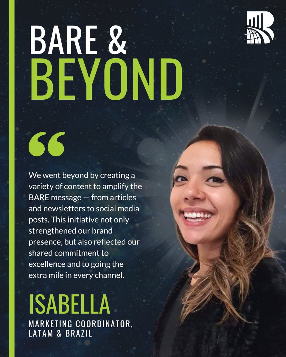 ✨ From articles to social media, Isabella highlights how going the extra mile strengthens BARE’s global presence. 💙 #BareAndBeyond