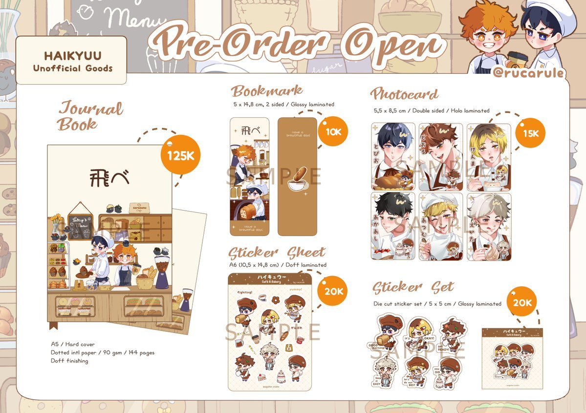 🥐 HQ Cafe &amp; Bakery Fanmerch P.O &amp; GA ☕

(RT+share is 🧡)

The cafe is OPEN! ✨

🗓️ 25 Sept - 01 Oct (23:59 WIB)
🍞 Mail order only
🥯 P.O form: forms.gle/izGzhS2HYQHCeN…
🥨 GA rules: RT + like this post! Follow is optional~

Good luck and thank you!! 🧡 (1/2)