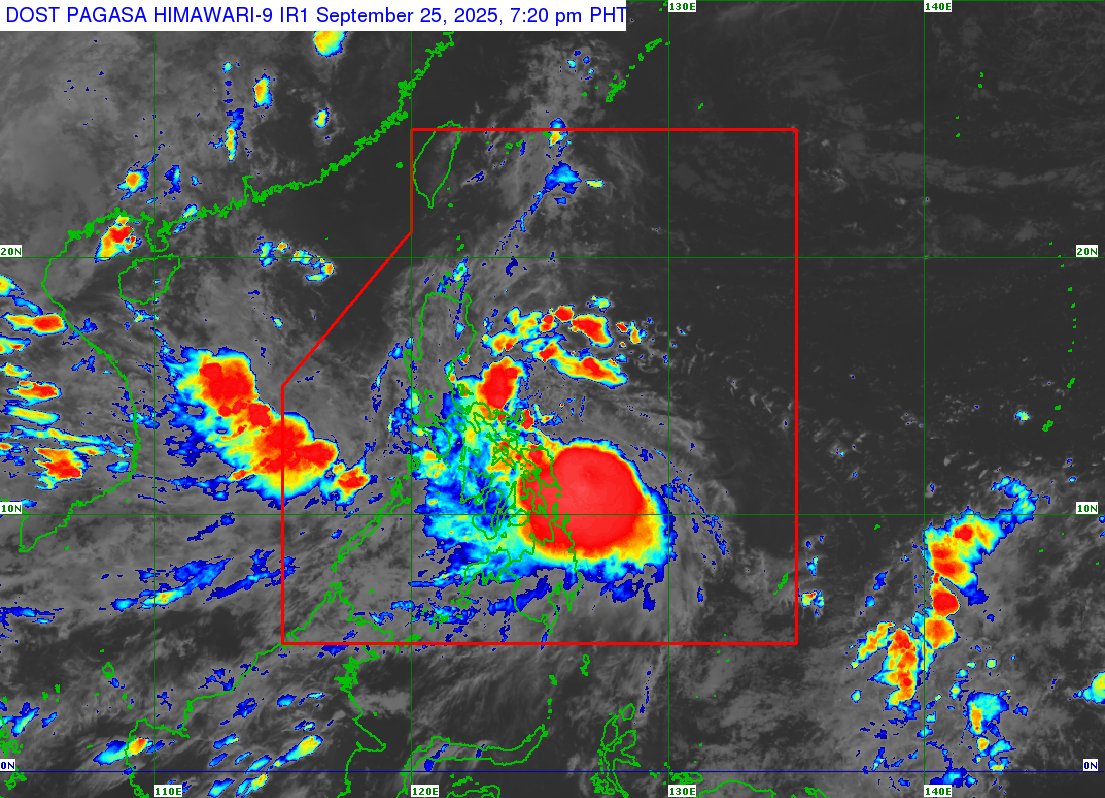 dost_pagasa's tweet image. TROPICAL CYCLONE BULLETIN NR. 12
Severe Tropical Storm #OpongPH (BUALOI)
Issued at 8:00 PM, 25 September 2025
Valid for broadcast until the next bulletin at 11:00 PM today.

“OPONG” CONTINUES TO MOVE CLOSER TOWARDS EASTERN VISAYAS.

For more details, visit:…