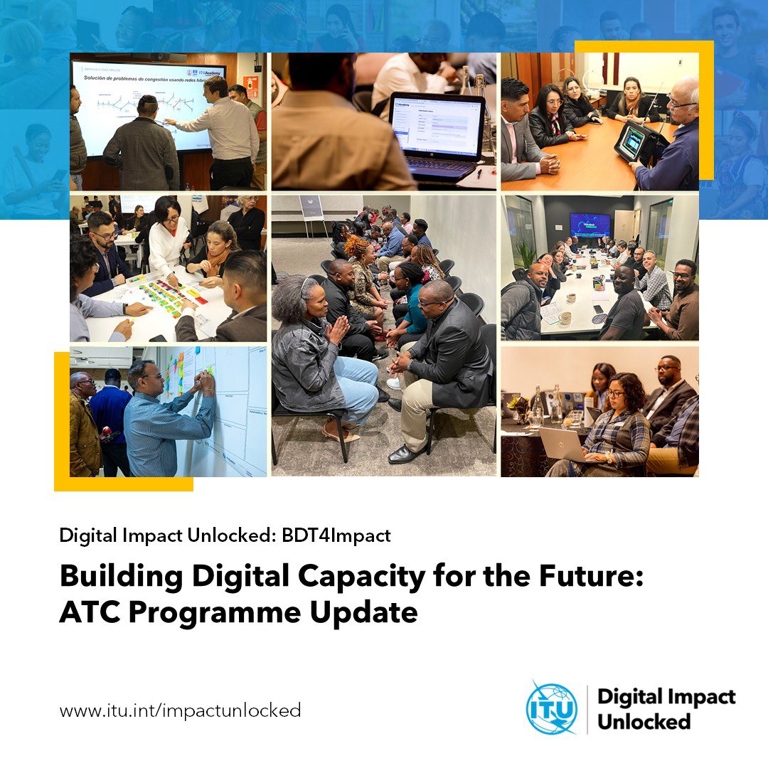 ITUBDTDirector's tweet image. 130+ courses. 14 institutions. 3,300+ ICT certified professionals. These are not just numbers.
Our @ITUDevelopment Academy Training Centres are building digital skills, fostering collaboration & ensuring digital transformation is inclusive and future ready. #BDT4Impact…